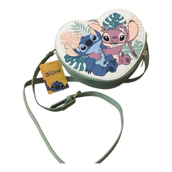 DISNEY Brand Stitch Heart-Shaped Crossbody by BIOWORLD New With Tags - Picture 3 of 13